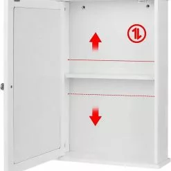 EUGAD Spiegelschrank Hängeschrank Badschrank aus Holz 42 x 58,5 x 12 cm weiß -Eugad Möbel Einkaufen 6525436f 31b5 5ccf a38b 7a97e68a8af8