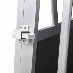 EUGAD Tiertransportbox, Hundetransportbox Alu Hundebox Reisebox Autobox für kleine/mittlere Hunde Französische Bulldogge Beagle Terriers Dackel Shiba Inu 69 x 54 x 50 cm L Schwarz, Silber -Eugad Möbel Einkaufen 6657b044 eec7 5d83 a78f e3dd5bb668f8