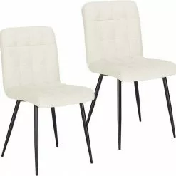 EUGAD Esszimmerstuhl (2 Stück), Polsterstuhl Wohnzimmerstuhl Samtstuhl Sessel mit Rückenlehne, Metallbeine, Sitzfläche aus Samt, Dunkelgrün Blau, Creme, Dunkelgrau, Dunkelgr&uuml;n, Hellgrau, Rosa -Eugad Möbel Einkaufen 66d05e0b ed09 547d a411 a0caf23fe154