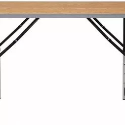 EUGAD Campingtisch, Campingtisch Alu Klapptisch, Tischplatte aus MDF, Schwarz Eiche, Grau -Eugad Möbel Einkaufen 675f1604 c6ee 5e7c ba2e 0e4b25827375