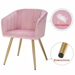 EUGAD Esszimmerstuhl (4 Stück), 4er-Set Esszimmerstuhl Polsterstuhl aus Samt Dunkelgrün Dunkelgrau, Dunkelgr&uuml;n, Rosa, Schwarz -Eugad Möbel Einkaufen 678da64a d32d 4c49 b38d 9e85e8a5d062