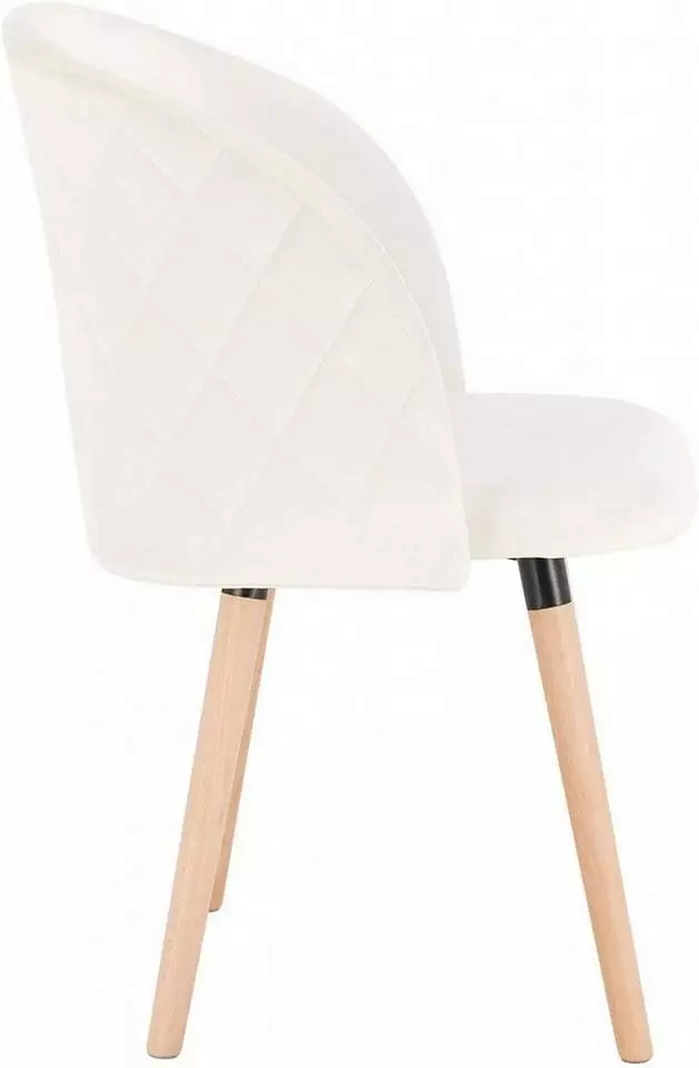 EUGAD Esszimmerstuhl, 6er-Set Esszimmerstuhl Küchenstuhl Samt Massivholz Cremeweiß Cremeweiß, Rosa 4 EUGAD Esszimmerstuhl, 6er-Set Esszimmerstuhl Küchenstuhl Samt Massivholz Cremeweiß Cremeweiß, Rosa – Bild 4