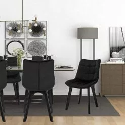 EUGAD Esszimmerstuhl (1 Stück), Wohnzimmerstuhl mit Rückenlehne, Polsterstuhl Küchenstuhl Weich Samt und Holz für ESS- und Wohnzimmer Dunkelgrau Dunkelgrün, Rosa, Schwarz 41 EUGAD Esszimmerstuhl (1 Stück), Wohnzimmerstuhl mit Rückenlehne, Polsterstuhl Küchenstuhl Weich Samt und Holz für ESS- und Wohnzimmer Dunkelgrau Dunkelgrün, Rosa, Schwarz -Eugad Möbel Einkaufen 68c07d8b b5c4 5fd6 86dd f07a049a0d7f