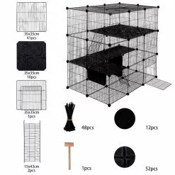 EUGAD Freigehege, Freigehege Laufstall Kleintiere 109x74x109cm -Eugad Möbel Einkaufen 69f71a82 cef4 5ab3 a9f7 5069d1676d6a