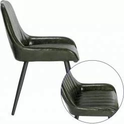 EUGAD Esszimmerstuhl, 2 Stücke Esszimmerstuhl Küchenstuhl Kunstleder Braun, Dunkelbraun, Dunkelgrün, Grau, Schwarz -Eugad Möbel Einkaufen 6a2b07d3 f88a 5839 a169 e74acfc00229