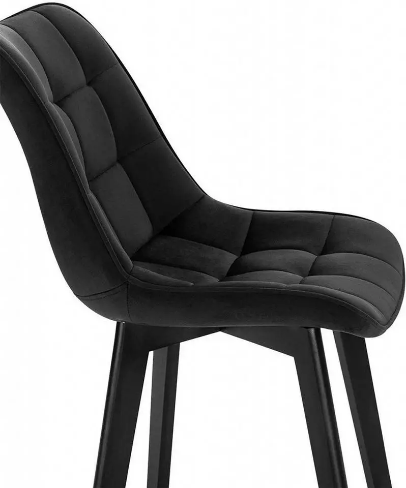 EUGAD Esszimmerstuhl (1 Stück), Wohnzimmerstuhl mit Rückenlehne, Polsterstuhl Küchenstuhl Weich Samt und Holz für ESS- und Wohnzimmer Dunkelgrau Dunkelgrün, Rosa, Schwarz 16 EUGAD Esszimmerstuhl (1 Stück), Wohnzimmerstuhl mit Rückenlehne, Polsterstuhl Küchenstuhl Weich Samt und Holz für ESS- und Wohnzimmer Dunkelgrau Dunkelgrün, Rosa, Schwarz – Bild 16