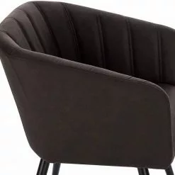 EUGAD 4-Fußstuhl, 6er-Set Esszimmerstuhl Polsterstuhl aus Stoffbezug Grau Dunkelbraun -Eugad Möbel Einkaufen 6b87d739 11f2 5c7c 849e 47dfcfd69b22