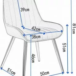 EUGAD Esszimmerstuhl (2 Stück), Küchenstuhl Wohnzimmerstuhl Sitzfläche aus Samt mit Metallbeine,Stuhl für Esszimmer Wohnzimmer Küche, Hellgrau Bordeaux, Dunkelgrau, Dunkelgrün, Rosa -Eugad Möbel Einkaufen 6d5f27c7 19b0 5089 8578 cd722781acbb