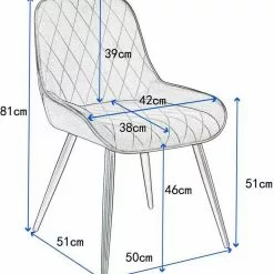 EUGAD Esszimmerstuhl (2 Stück), Polsterstuhl Küchenstuhl Wohnzimmerstuhl mit Rückenlehne, Sitzfläche aus Samt, Retrostuhl mit Metallbeine für Esszimmer Wohnzimmer, Schwarz Dunkelgrau, Dunkelgrün -Eugad Möbel Einkaufen 6d950c8b 90ac 5958 b000 3a660a808761