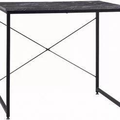 EUGAD Schreibtisch, Computertisch Esstisch Holz Stahl 80x60x70 cm Holz Vintage+schwarz Hell Eiche+schwarz, Hell Eiche+weiß, Marmor+schwarz -Eugad Möbel Einkaufen 708c5291 8990 5be5 9e58 932d1f437607