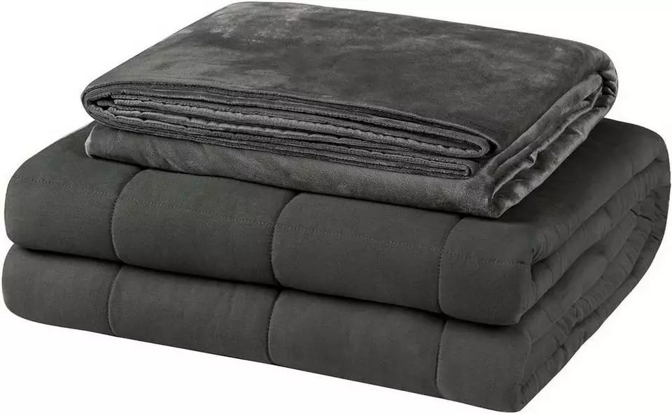 Gewichtsdecke, EUGAD, Gewichtsdecke 11 kg, 150 x 200 cm, Bezug: 100% Baumwolle 1 Gewichtsdecke, EUGAD, Gewichtsdecke 11 kg, 150 x 200 cm, Bezug: 100% Baumwolle