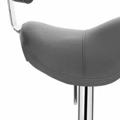 EUGAD Arbeitshocker (1er-Set), Sattelhocker mit Rückenlehne gepolstert höhenverstellbar aus Kunstleder Schwarz Grau, Wei&szlig; -Eugad Möbel Einkaufen 72510f8d 386c 5b6f bd98 d29fa55e994d