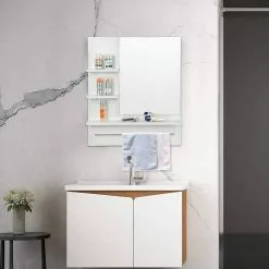 EUGAD Spiegelschrank Hängeschrank mit 3 Ablagen Weiß 12 EUGAD Spiegelschrank Hängeschrank mit 3 Ablagen Weiß -Eugad Möbel Einkaufen 725adadb bb7f 5057 8b73 6a4c1099b728