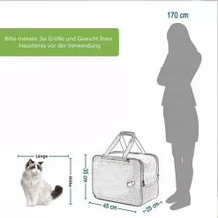 EUGAD Tiertransporttasche bis 8,00 kg, Katzenrucksack & Katzentragetasche Hunderucksack Hundetragetasche Haustiertasche Faltbare Transporttasche Reisetasche Traglast Oxford Dunkelgrau 45x25x35cm -Eugad Möbel Einkaufen 7403f181 2e8b 42f1 bfc9 0ca3e3cf1c19