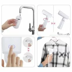 EUGAD Dampfbürste, Dampfglätter Reisebügeleisen Dampfbügeleisen Steamer Kleidung Handbügeleisen mit Dampfbürste 150 ml 1000 W für Haushalt Urlaub Dienstreise -Eugad Möbel Einkaufen 789cdea0 545d 4941 9ed4 8a3f2c3a8ee5