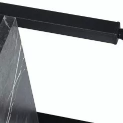 EUGAD Bücherregal, 1-tlg., Standregal, Küchenregal, 5 offenen Regalebenen, MDF, Metall, Schwarz Marmor Golden-Wei&szlig;er Marmor, Vintage -Eugad Möbel Einkaufen 78de95dc d914 57f0 9033 3255e7b74d74