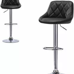 EUGAD Barhocker, 2er-Set Barstühle, höhenverstellbar, 360°drehbar Weiß Bordeaux, Cremewei&szlig;, Grau, Khaki, Rot, Schwarz, Wei&szlig; -Eugad Möbel Einkaufen 79930c47 e8b6 5a00 8ced 2f928ee41852