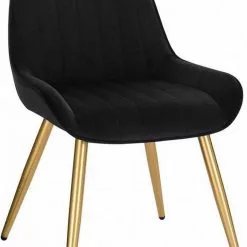 EUGAD Esszimmerstuhl, 4 Stücke Retro Küchenstuhl Sitzfläche aus Samt mit Metallbeine Dunkelgrün Bordeaux, Dunkelgrau, Dunkelgrün, Hellgrau, Rosa, Schwarz -Eugad Möbel Einkaufen 799f6838 a889 55f6 9e71 128749e18ff7