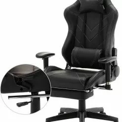 EUGAD Gaming Chair, Bürostuhl, Gaming Stuhl, Kunstleder, mit einstellbaren Armlehnen Rot Blau, Schwarz, Weiß 47 EUGAD Gaming Chair, Bürostuhl, Gaming Stuhl, Kunstleder, mit einstellbaren Armlehnen Rot Blau, Schwarz, Weiß -Eugad Möbel Einkaufen 7a19d861 8acd 587e b6fa c21aaa79b2af