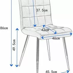 EUGAD Esszimmerstuhl (2 Stück), Küchenstuhl Polsterstuhl, mit Rückenlehne, Metallbeine, Sitzfläche aus Leinen, Dunkelgrau Dunkelgrau | Dunkelgrau, Hellgrau | Hellgrau -Eugad Möbel Einkaufen 7be4ce1e e2e3 490a 9143 fa5837b96fef