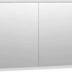 EUGAD Spiegelschrank Hängeschrank Badschrank mit Ablage aus Holz 56 x 36 x 14 cm weiß