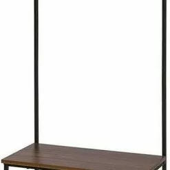 EUGAD Garderobenständer, (1 St), Kleiderständer, mit Haken, Schuhbank, Dunkelbraun -Eugad Möbel Einkaufen 7d6c8ec8 8234 5629 b442 19b70201f0b2