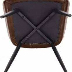 EUGAD Esszimmerstuhl, 6er-Set Esszimmerstuhl aus Kunstleder Metallbeine Schwarz Dunkelbraun -Eugad Möbel Einkaufen 7dcb6c74 22dc 4c78 ae74 188a8ef31688