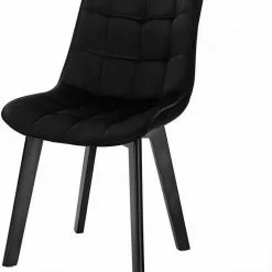 EUGAD Esszimmerstuhl (1 Stück), Wohnzimmerstuhl mit Rückenlehne, Polsterstuhl Küchenstuhl Weich Samt und Holz für ESS- und Wohnzimmer Dunkelgrau Dunkelgrün, Rosa, Schwarz 40 EUGAD Esszimmerstuhl (1 Stück), Wohnzimmerstuhl mit Rückenlehne, Polsterstuhl Küchenstuhl Weich Samt und Holz für ESS- und Wohnzimmer Dunkelgrau Dunkelgrün, Rosa, Schwarz -Eugad Möbel Einkaufen 7fd29621 0961 5395 81c5 f6079359ce06