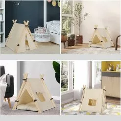 EUGAD Tierhaus, Tipi Hundezelt Katzenzelt 45x55x45cm Kätzchen Chihuahua Havaneser Kaninchen mit Kissen abnehmbar waschbar faltbar Weiß 19 EUGAD Tierhaus, Tipi Hundezelt Katzenzelt 45x55x45cm Kätzchen Chihuahua Havaneser Kaninchen mit Kissen abnehmbar waschbar faltbar Weiß -Eugad Möbel Einkaufen 807164f3 d39c 4f15 ac5e d26e3e8ea365
