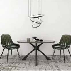 EUGAD Esszimmerstuhl, 4 Stücke Retro Küchenstuhl Sitzfläche aus PU mit Metallbeine Schwarz Braun, Dunkelbraun, Dunkelgrün, Grau -Eugad Möbel Einkaufen 80f9faa3 09bb 5475 84c8 ffde0dd76c29