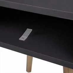 EUGAD Nachttisch, Beistelltisch mit Schublade Nachtkommode, Holzbeine MDF, Grau Wei&szlig; -Eugad Möbel Einkaufen 8173835e 4720 5ba3 a42b 12cd0fca490f