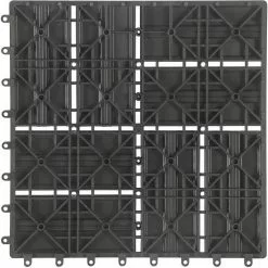 EUGAD WPC-Fliesen, 11 Stück WPC Terrassenfliesen Klickfliesen 30x30cm Hellgrau Anthrazit, Coffee, Dunkelgrau -Eugad Möbel Einkaufen 81acfa15 d086 53be a41a 8706e4b594ea