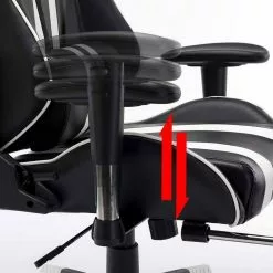 EUGAD Gaming-Stuhl (1 Stück), mit Fußstütze Racing Stuhl Drehstuhl Bürostuhl Schreibtischstuhl PC Stuhl mit Wippfunktion Höhenverstellbar Kunstleder Weiß Grau, Rot, Weiß -Eugad Möbel Einkaufen 83ca5f8c 444d 4b5c 84be 8c3ce2068003