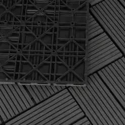 EUGAD WPC-Fliesen, 11 Stück WPC Terrassenfliesen Klickfliesen 30x30cm Hellgrau Anthrazit, Coffee, Dunkelgrau -Eugad Möbel Einkaufen 83d25900 022d 544a 88ce 36cbee89bbda