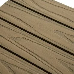 EUGAD WPC-Fliesen, 11er-Set WPC Balkonfliesen 3D Holzstruktur für 1m² Hellbraun -Eugad Möbel Einkaufen 86408bc3 95de 5530 a051 173ee3f1c265