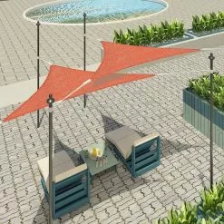 EUGAD Sonnensegel »Z-SSS1188ter21«, Sonnenschutz wasserabweisend HDPE Terrakotta 250 x 350 x 250 cm -Eugad Möbel Einkaufen 86a82ae5 9b3e 5e55 8d46 04861d91b8e2