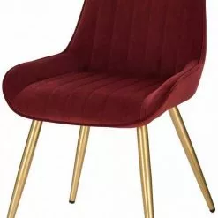 EUGAD Esszimmerstuhl, 4 Stücke Retro Küchenstuhl Sitzfläche aus Samt mit Metallbeine Dunkelgrün Bordeaux, Dunkelgrau, Dunkelgrün, Hellgrau, Rosa, Schwarz -Eugad Möbel Einkaufen 87f794f7 9997 5336 9315 18ee704de020