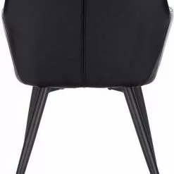 EUGAD Esszimmerstuhl, aus Kunstleder mit Armlehnen und Rückenlehne Gestell aus Metall Schwarz Braun, Dunkelbraun, Dunkelgrau -Eugad Möbel Einkaufen 886e8d7b 394a 5734 87ed 65bc13bb856b