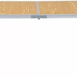 EUGAD Campingtisch, zusammenklappbar Pickniktisch, höhenverstellbar 120x60x55-62-70cm, Tischplatte aus MDF, Grau Eiche, Schwarz, Weiß -Eugad Möbel Einkaufen 88d1324a cc56 5522 8df9 caca8348a9d5