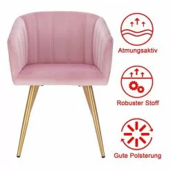 EUGAD Esszimmerstuhl (4 Stück), 4er-Set Esszimmerstuhl Polsterstuhl aus Samt Dunkelgrün Dunkelgrau, Dunkelgr&uuml;n, Rosa, Schwarz -Eugad Möbel Einkaufen 894602ec bcc6 4f1d b3a5 57e942067074