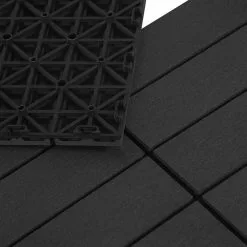 EUGAD WPC-Fliesen, 22 Stück WPC Terrassenfliesen in T-Form 30x30cm Dunkelgrau Anthrazit, Braun, Hellgrau -Eugad Möbel Einkaufen 89b138af e23a 573c 8c2b 0efc684b9e2d