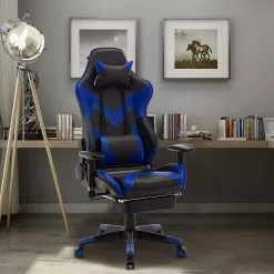 EUGAD Gaming Chair, Bürostuhl, Gaming Stuhl, Kunstleder, mit einstellbaren Armlehnen Rot Blau, Schwarz, Weiß 36 EUGAD Gaming Chair, Bürostuhl, Gaming Stuhl, Kunstleder, mit einstellbaren Armlehnen Rot Blau, Schwarz, Weiß -Eugad Möbel Einkaufen 89f653fe 42a3 54ce b5d1 56ce7c282515