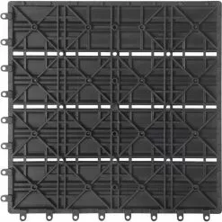 EUGAD WPC-Fliesen, 22 Stück WPC Terrassenfliesen 30x30cm Holzstruktur Coffee Anthrazit, Dunkelgrau, Hellgrau -Eugad Möbel Einkaufen 8d005599 67e9 5555 a238 b1bfe9c23ad0