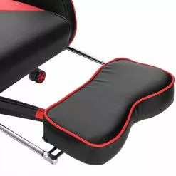 EUGAD Gaming-Stuhl (1 Stück), Racing Stuhl mit Fußstütze Racing Stuhl Drehstuhl Bürostuhl Schreibtischstuhl PC Stuhl mit Wippfunktion Höhenverstellbar Kunstleder Rot Grau, Wei&szlig; -Eugad Möbel Einkaufen 8e69f329 0d02 5f35 a199 e071d5b01ade