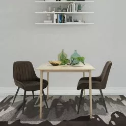 EUGAD Esszimmerstuhl, Polsterstuhl 2er-Set,Sitzfläche aus Stoffbezug Anthrazit, Dunkelbraun, Dunkelgrau -Eugad Möbel Einkaufen 8e6df752 3fa3 5a54 9431 2c45b3b66057