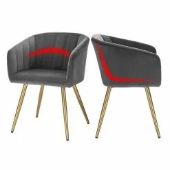 EUGAD Esszimmerstuhl, 2er-Set Esszimmerstuhl Polsterstuhl aus Samt Dunkelgrün Dunkelgrau, Dunkelgrün, Rosa, Schwarz -Eugad Möbel Einkaufen 8f654696 9dc3 462c 8f9d 64d7fc6dd56a