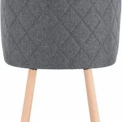 EUGAD Esszimmerstuhl, 2er-Set Esszimmerstuhl gepolsterte Sitzfläche aus Leinen Massivholz -Eugad Möbel Einkaufen 900f3bc3 d602 5517 accf 083e22db667c