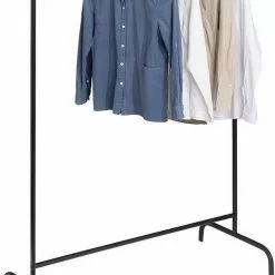 EUGAD Garderobenständer, (1 St), Kleiderständer, Kleiderstange, Metall, Weiß Schwarz, Weiß -Eugad Möbel Einkaufen 915e9146 9b92 5d00 a051 a92f1c5469a9