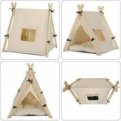 EUGAD Tierhaus, Tipi Hundezelt Katzenzelt 45x55x45cm Kätzchen Chihuahua Havaneser Kaninchen mit Kissen abnehmbar waschbar faltbar Weiß 29 EUGAD Tierhaus, Tipi Hundezelt Katzenzelt 45x55x45cm Kätzchen Chihuahua Havaneser Kaninchen mit Kissen abnehmbar waschbar faltbar Weiß -Eugad Möbel Einkaufen 91eab01d 5058 5d33 8d4d d492837ab3c3