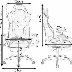 EUGAD Gaming Chair, Bürostuhl, Gaming Stuhl, Kunstleder, mit einstellbaren Armlehnen Rot Blau, Schwarz, Weiß 44 EUGAD Gaming Chair, Bürostuhl, Gaming Stuhl, Kunstleder, mit einstellbaren Armlehnen Rot Blau, Schwarz, Weiß -Eugad Möbel Einkaufen 92244bfb 0514 50f4 af4b 61413f868a2f
